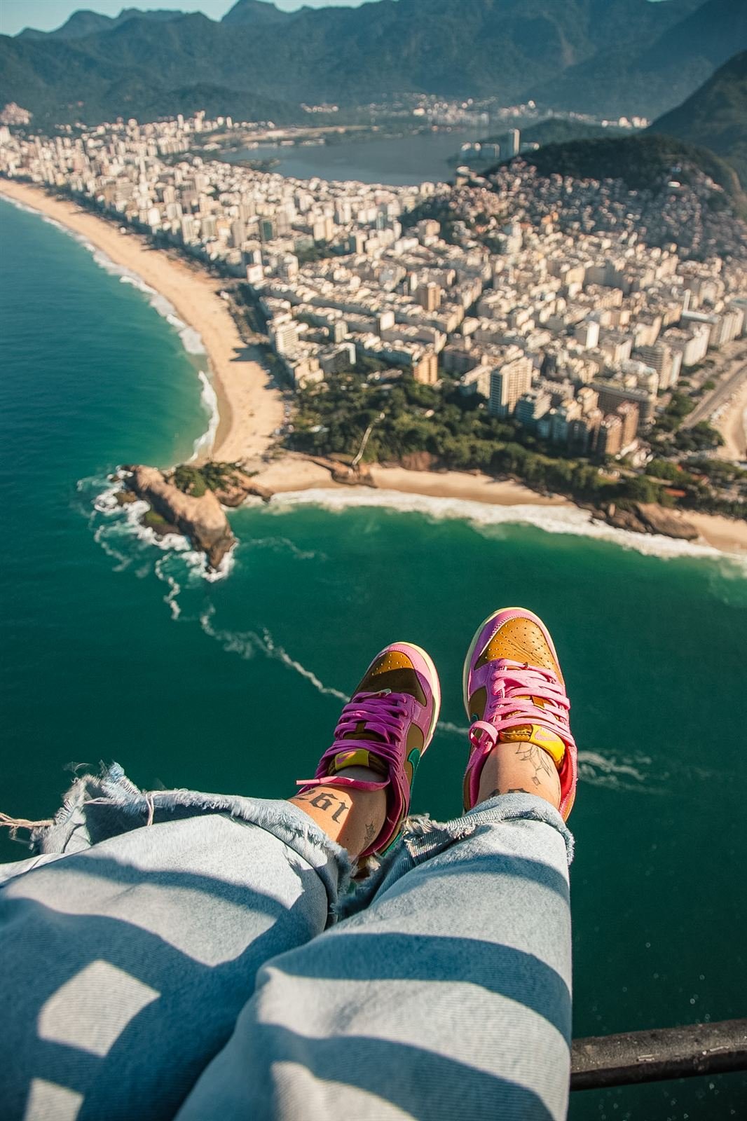 Voo panorâmico sobre Copacabana